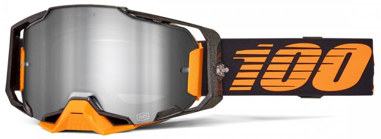 100% Armega Hiper Crossglasögon Acosta Silverspegel Siktskiva