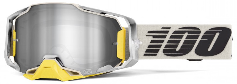 100% Armega Viggo Crossglasögon Flash Silverspegel Siktskiva