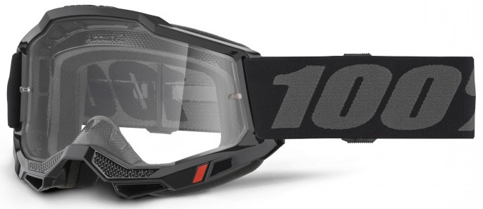 100% Accuri 2 Svart Crossglasögon Klar Siktskiva