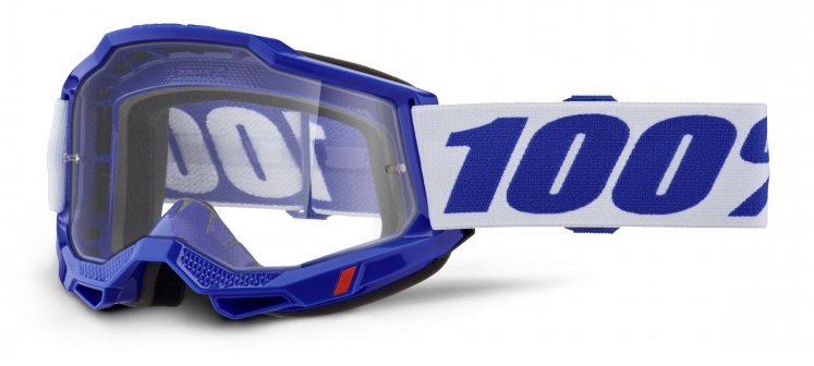 100% Accuri 2 Blå Crossglasögon Klar Siktskiva