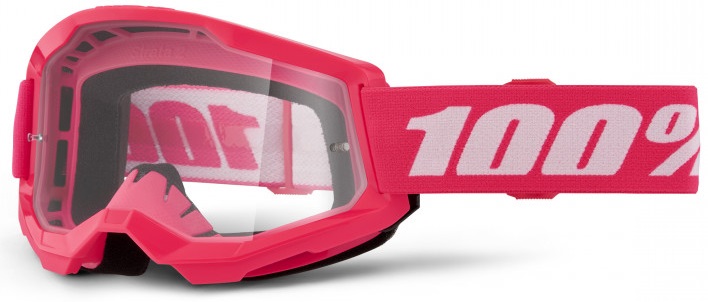 100% Strata 2 Rosa Crossglasögon, Klar Siktskiva