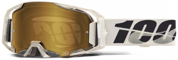100% Armatic Pitch Crossglasögon True Guldspegel Siktskiva