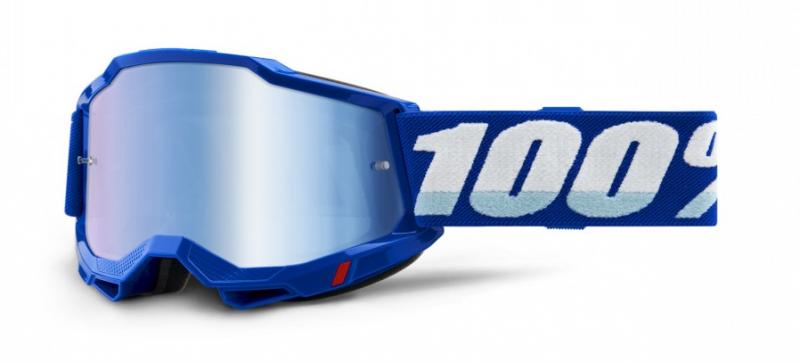 100% Accuri 2 Crossglasögon Blå, Blåspegel Siktskiva