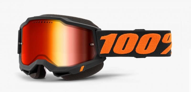 100% Accuri 2 Snöskoter Glasögon Chicago, Rödspegel Siktskiva