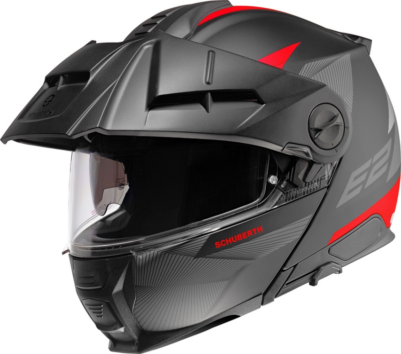 Schuberth E2 Defender Hjälm Mattröd