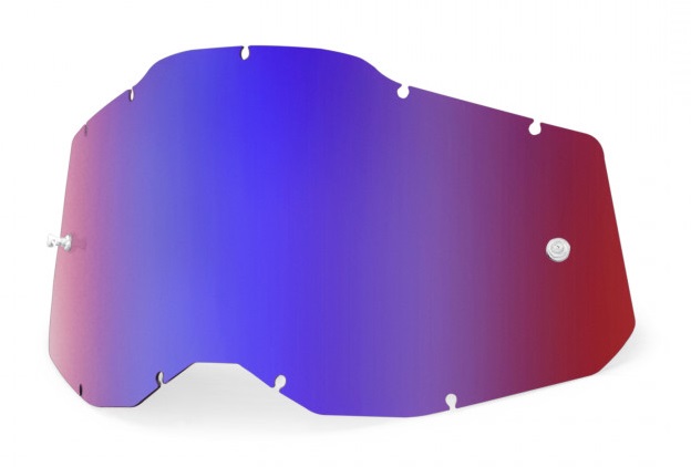 100% AC2 / RA2 / ST2 Enkel Siktskiva Rödspegel/Blåspegel
