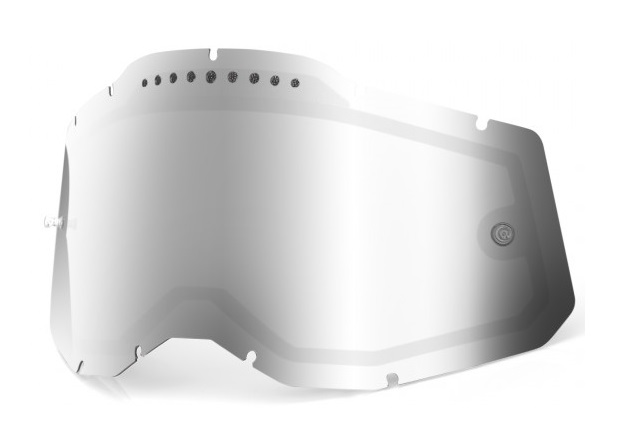 100% AC2 / RA2 / ST2 Ventilerad Dubbel Siktskiva Silverspegel