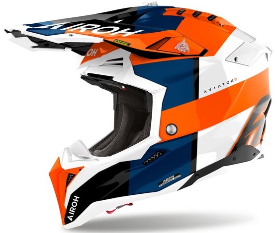 Airoh Aviator 3 Monarch Hjälm Orange/Blå