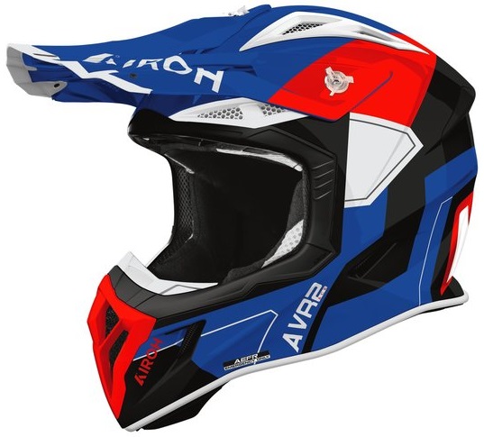 Airoh Aviator Ace 2 Shield Hjälm Blå/Röd