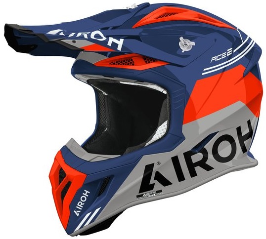 Airoh Aviator Ace 2 Fury Hjälm Blå/Orange