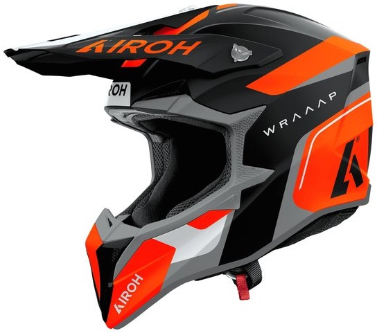 Airoh Wraaap Conquer Hjälm Mattsvart/Orange