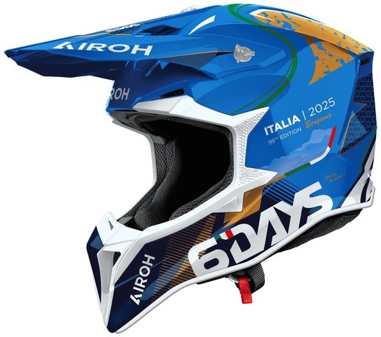 Airoh Wraaap 6DAYS Italy Hjälm Blå/Vit
