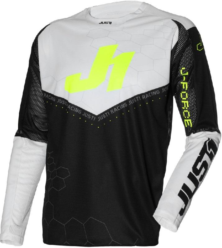 Just1 J-Force Hexa Crosströja Svart/Vit/Fluo-Gul