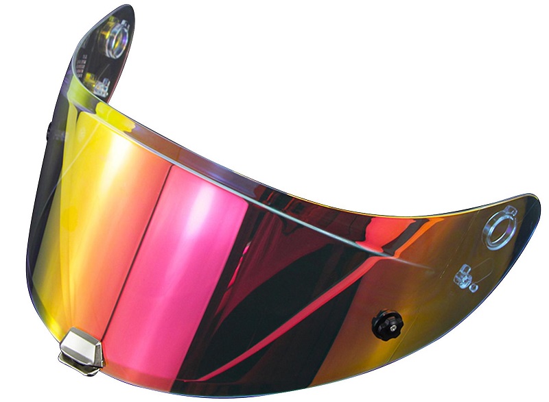 HJC HJ-26 Visir Fire Röd Iridium