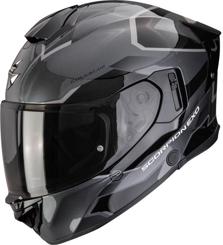 Scorpion EXO-530 Air Clip Hjälm Svart/Silver