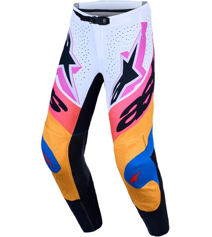 Alpinestars Supertech Dyna Crossbyxor Vit/Blå/Svart/Lila