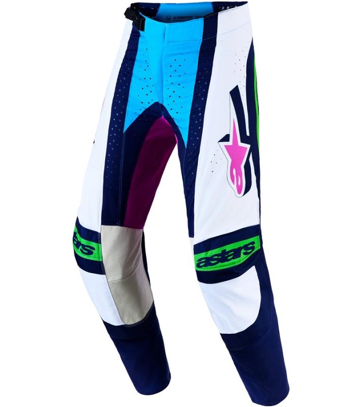 Alpinestars Techstar Maven Crossbyxor Vit/Blå/Grön Fluo