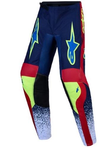 Alpinestars Fluid Drag Barn Crossbyxor Blå/Marinblå/Röd/Vit