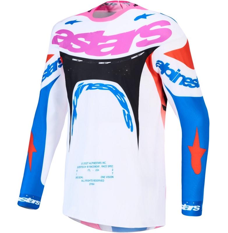 Alpinestars Supertech Dyna Crosströja Vit/Blå/Svart/Lila