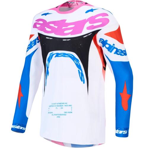Alpinestars Supertech Dyna Crosströja Vit/Blå/Svart/Lila