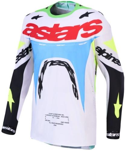 Alpinestars Supertech Dyna Crosströja Blå/Grön/Vit