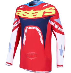 Alpinestars Supertech Dyna Crosströja Röd/Vit/Blå