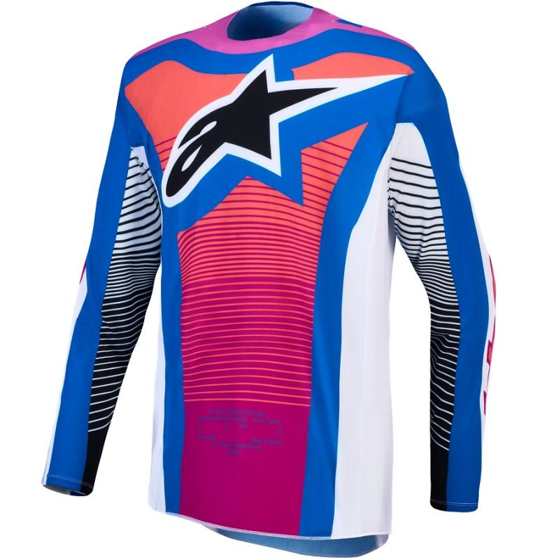 Alpinestars Techstar Maven Crosströja Vit/Koral/Blå