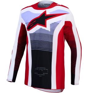 Alpinestars Techstar Maven Crosströja Röd/Vit/Lavendel/Svart