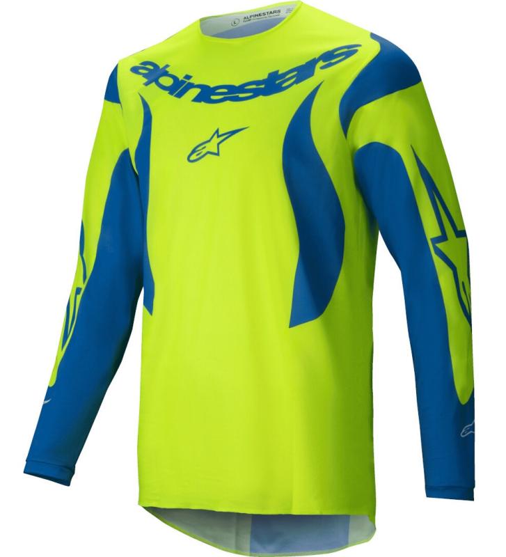 Alpinestars Fluid Haul Crosströja Fluo-Gul/Blå