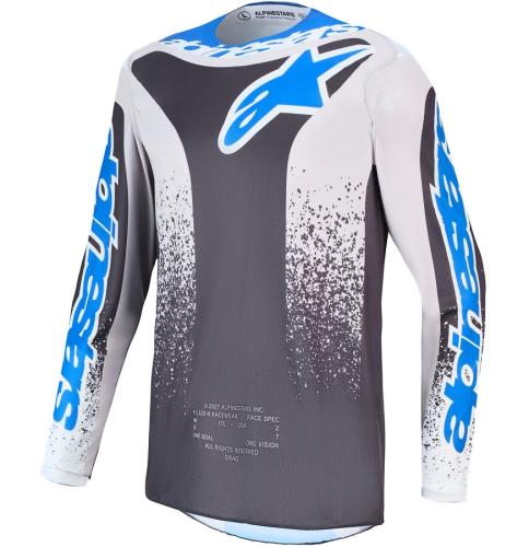 Alpinestars Fluid Drag Crosströja Grå/Ljuslila/Blå