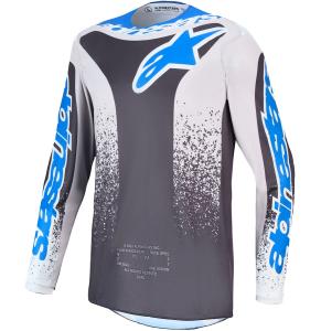 Alpinestars Fluid Drag Crosströja Grå/Ljuslila/Blå