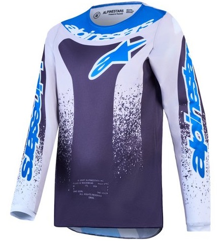 Alpinestars Fluid Drag Barn Crosströja Grå/Ljuslila/UCLA Blå