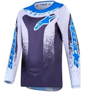 Alpinestars Fluid Drag Barn Crosströja Grå/Ljuslila/UCLA Blå