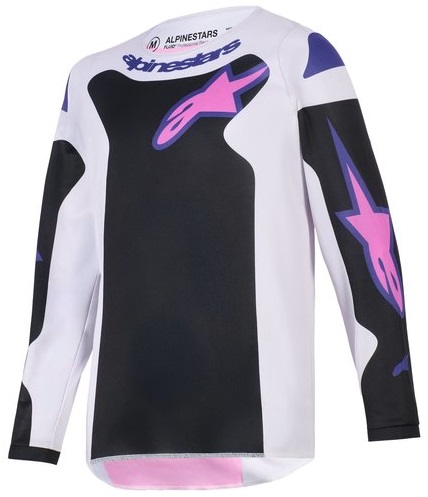 Alpinestars Fluid Grid Barn Crosströja Svart/Grå/Lila