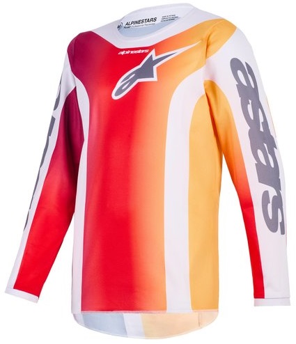 Alpinestars Fluid Portl Barn Crosströja Röd/Grå