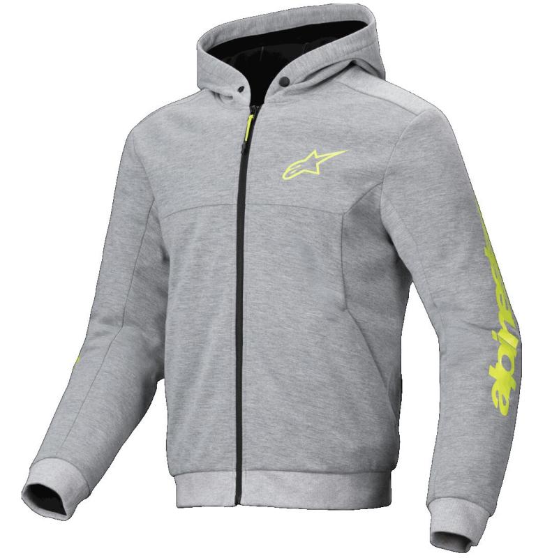 Alpinestars Chrome V2 Sport Hoodie Grå/Fluo-Gul