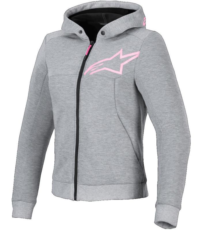Alpinestars Dam Chrome V2 Sport Hoodie Grå/Rosa