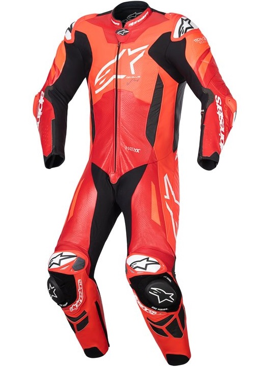 Alpinestars GP Plus V4 Sprint Helställ Fluo-Röd/Svart