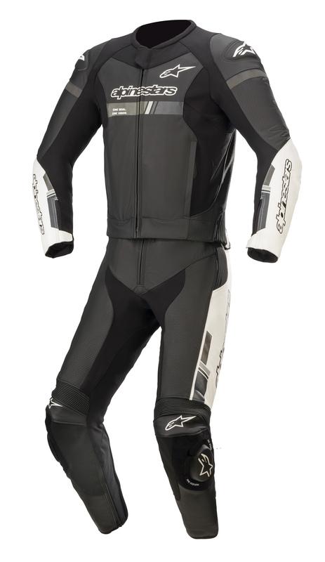 Alpinestars GP Force Chaser 2-Delat Skinnställ Svart/Vit (Tech-Air® Kompatibel)