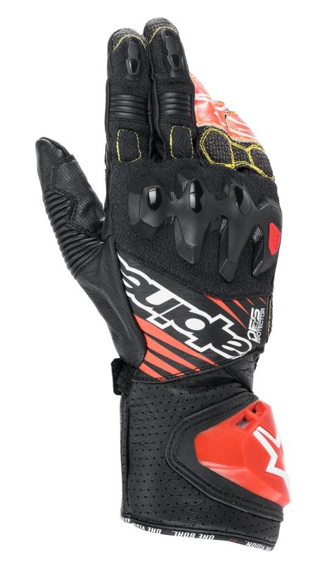 Alpinestars GP-Tech V2 Handskar Svart/Vit/Fluo-Röd