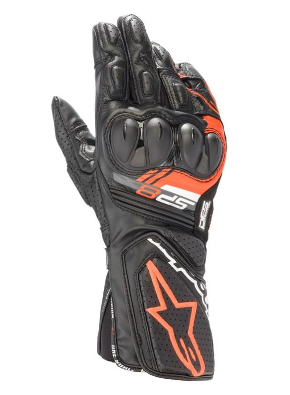 Alpinestars SP-8 v3 Handskar Svart/Fluo-Röd
