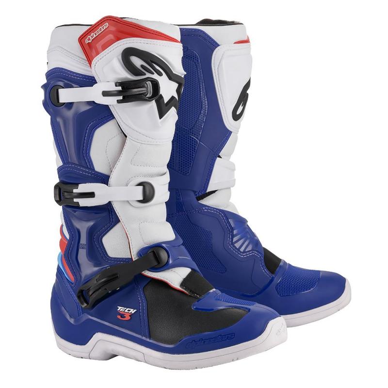 Alpinestars Tech 3 Crosstövlar Blå/Vit/Röd