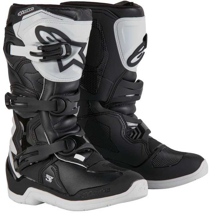 Alpinestars Tech 3s Barn Crosstövel Svart/Svart/Vit
