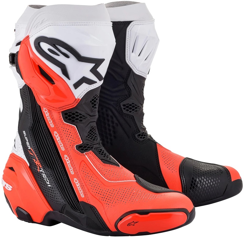 Alpinestars Supertech R Ventilerad Stövel Röd/Vit/Svart