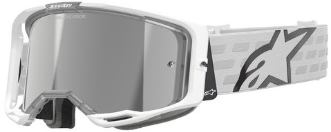 Alpinestars Vision 8 Corp Crossglasögon Vit/Silverspegel