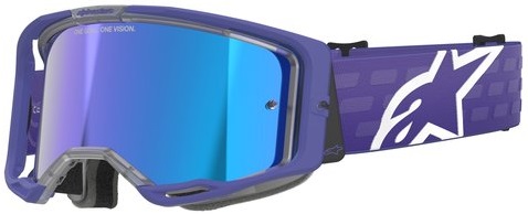 Alpinestars Vision 8 Corp Crossglasögon Lila/Blåspegel