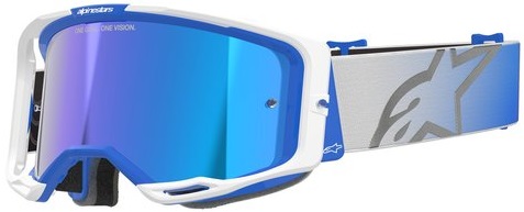 Alpinestars Vision 8 Corp Crossglasögon Blå/Vit/Blåspegel