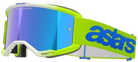 Alpinestars Vision 5 Blaze Crossglasögon Fluo-Gul/Blåspegel