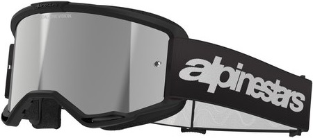Alpinestars Vision 3 Wordmark Crossglasögon Svart/Silverspegel