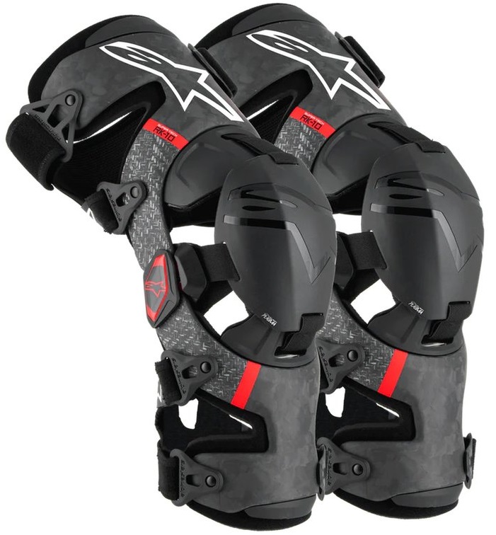 Alpinestars Supertech RK-10 Plasma Knästöd Svart/Röd